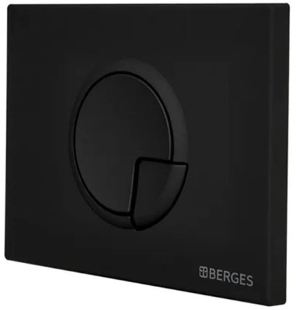Инсталляция Berges Novum 040225 для унитаза с Черной клавишей смыва 