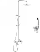 Душевой комплект Paffoni Light KITZCOL636BO110 из душевой системы с гигиеническим душем Белый матовый