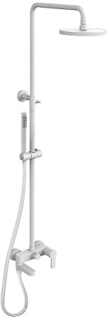 Душевой комплект Paffoni Light KITZCOL636BO110 из душевой системы с гигиеническим душем Белый матовый 