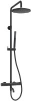 Душевая система WasserKRAFT A288.077.217.BM Thermo с термостатом Черная матовая