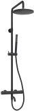 Душевая система WasserKRAFT A288.077.217.BM Thermo с термостатом Черная матовая 