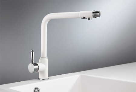 Смеситель Granula GR-2301 для кухонной мойки, арктик 