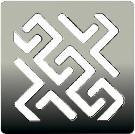 Душевой трап Berges Zentrum Antik 100x100 091364 с решеткой Хром 