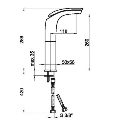 Смеситель для раковины Webert Aria AI830402015 