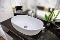 Раковина накладная из литьевого мрамора Marmaro Севилья XS 47х34 см.