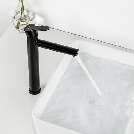 Смеситель для раковины Frap H801 F10801-62 Черный матовый 