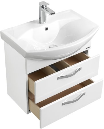 Тумба под раковину Aquaton Ария 65 М 1A123301AA010 подвесная Белая 