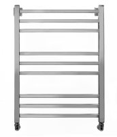 Полотенцесушитель водяной Energy Techno 800x500 форма лесенка, квадратный профиль, нержавеющая сталь, нижнее/диагональное/боковое подключение 3/4", 830мм х560 мм, все для подключения в комплекте