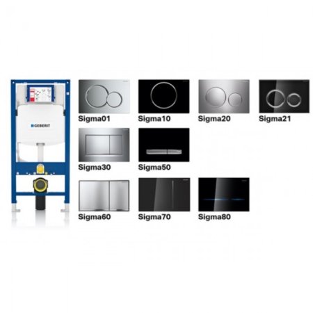 Инсталляция для подвесного унитаза Geberit Duofix 111.300.00.5, со смывным бачком скрытого монтажа Sigma (Геберит) 