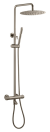 Душевая система с термостатом Boheme UNO 468-T-NB никель 