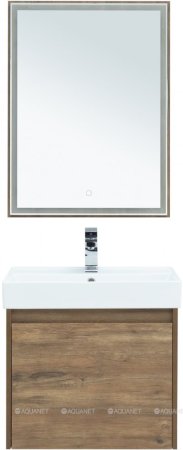 Зеркало Aquanet Nova Lite 60 дуб рустикальный LED 