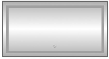 Зеркало с подсветкой LED Fixsen FX-2100F прямоугольное 100х80 см, графит 