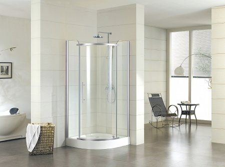 Душевой уголок Azario Edmonton 100х100 AZ-NNC2231 1000 профиль Хром стекло прозрачное 