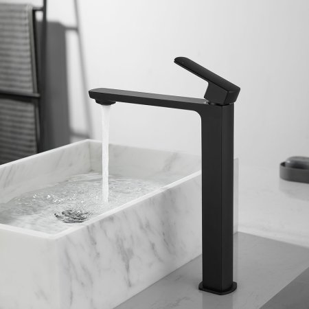 Смеситель для раковины Vincea Next VBF-1N2MB Черный матовый 