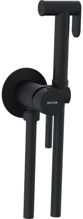 Гигиенический душ со смесителем Sancos Start SC1001MB Черный матовый 