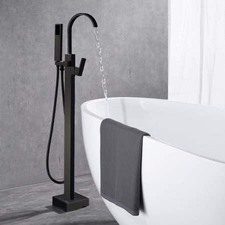 Смеситель Boch mann Resia BM9191 Вlack напольный для отдельностоящей ванны 