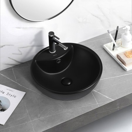 Раковина Abber Bequem 46 AC2101MB Черная матовая 