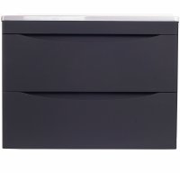 Тумба под раковину Style Line Бергамо 70 СС-00002321 подвесная Черная антискрейч Тумба под раковину Style Line Бергамо 70 СС-00002321 подвесная Черная антискрейч