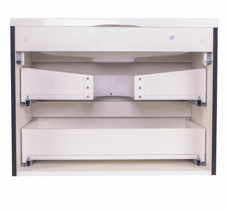 Тумба под раковину Style Line Бергамо 70 СС-00002321 подвесная Черная антискрейч 