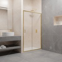 Душевая дверь в нишу RGW Passage PA-14G 150х195 профиль золото