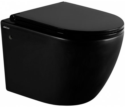 Унитаз Abber Bequem AC1103MB подвесной Черный матовый с сиденьем Микролифт 