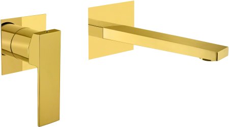 Смеситель для раковины Webert Pegaso PE830606010, золото 