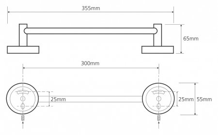 Полотенцедержатель Bemeta Omega 104104012 