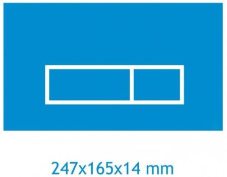 Кнопка смыва Koller Pool Alcora ST 1200 Integro White Glass белое стекло 