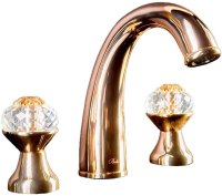 Смеситель для раковины Boheme Flora 297-FL Золото