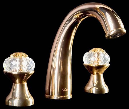 Смеситель для раковины Boheme Flora 297-FL Золото 