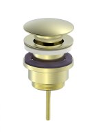 Донный клапан для раковины WONZON & WOGHAND, Брашированное золото (WW-88SS07-BG)