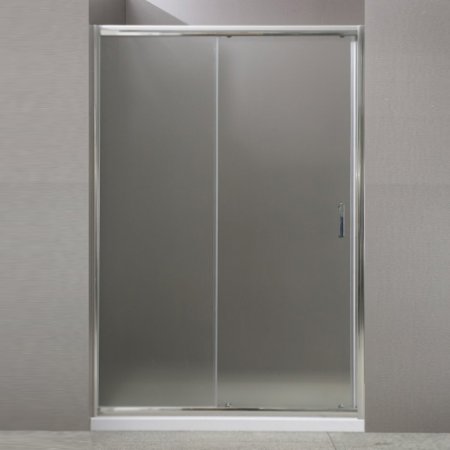 Душевая дверь BelBagno Uno 115 UNO-BF-1-115-P-Cr профиль Хром стекло рифленое Punto 