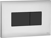 Кнопка смыва OLI Karisma 641019 хром, кнопка черная