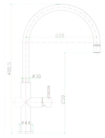 Смеситель для кухонной мойки Zorg Inox Aria 