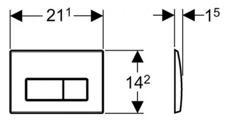Кнопка смыва Geberit Kappa 50 115.260.11.1 белая 