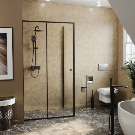 Душевой уголок WasserKRAFT Dill 61S14 профиль черный 