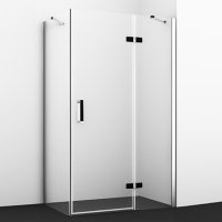 Душевой уголок WasserKRAFT Aller 10H06RB black matt, 120x80 см