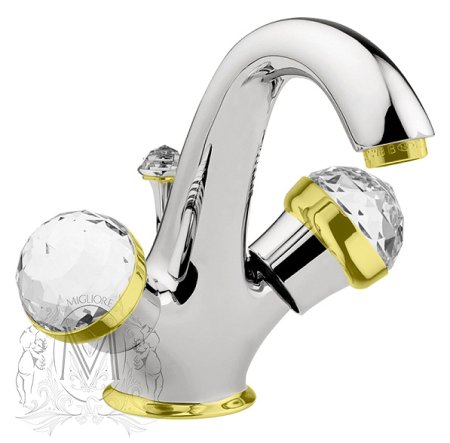 Смеситель Migliore Axo Swarovski ML.AXO-634F CrDo для раковины 
