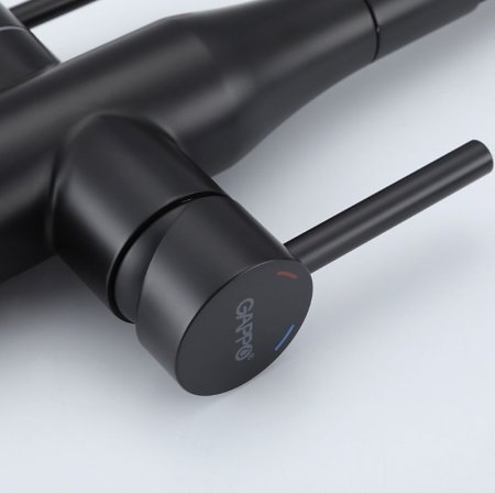 Смеситель для кухни Gappo G4399-66 Черный матовый 