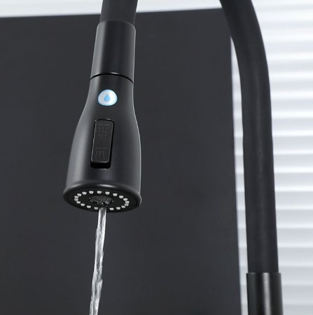 Смеситель для кухни Gappo G4399-66 Черный матовый 