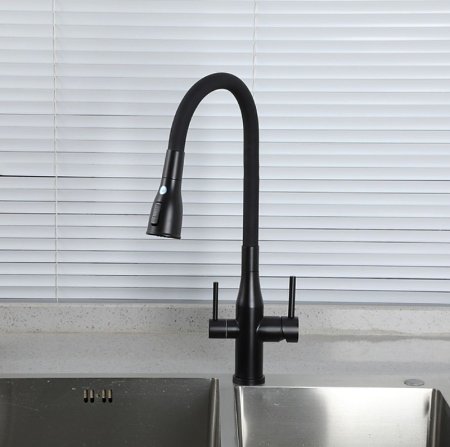 Смеситель для кухни Gappo G4399-66 Черный матовый 