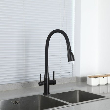 Смеситель для кухни Gappo G4399-66 Черный матовый 