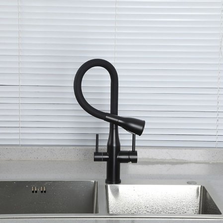 Смеситель для кухни Gappo G4399-66 Черный матовый 