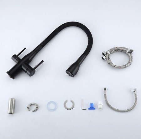 Смеситель для кухни Gappo G4399-66 Черный матовый 