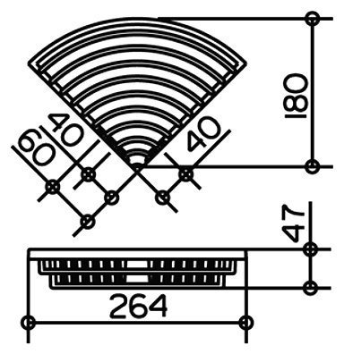 Полка Keuco Universal 24944 4,7 см 