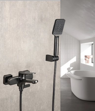 Смеситель для ванны Frap H62-9 F3262-9 Оружейная сталь 