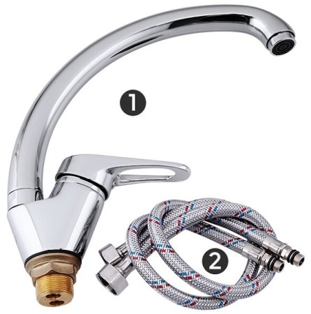 Смеситель для кухни Frap H13 F4113-2 Хром 