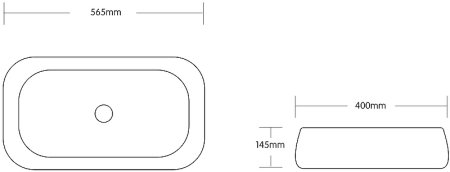 Раковина-чаша Ceruttispa 57 CR0086 MMB2 СТ9547 Черный матовый мрамор 