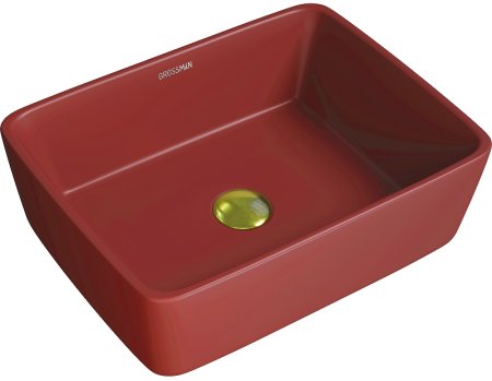 Раковина-чаша Grossman Color 48 GR-3016VIM Бордовая матовая 