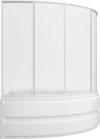 Акриловая ванна Bas Алегра 150 см L с г/м + средство 